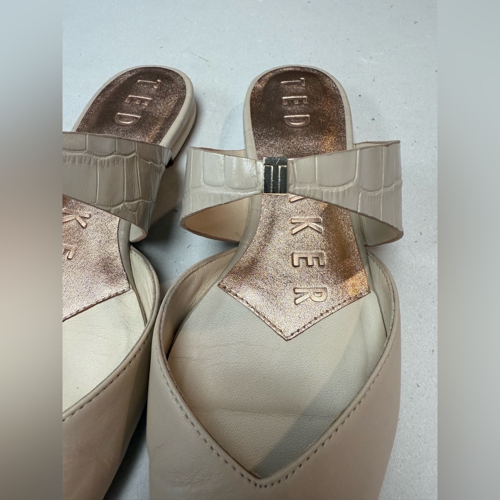 Ted Baker London Oryla pointed-toe leather mules 37.5 - Picture 8 of 9
